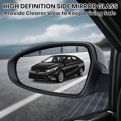 Left Driver Side Mirror Compatible with 2019 2020 2021 2022 2023 L-3 Pins black