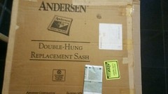 Andersen Double-Hung Upper Sash 18210 W part # 1620683 wood finish