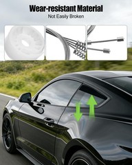 Rear Quarter Window Regulator Repair Kit Compatible with Ford Mustang MK5 S19…