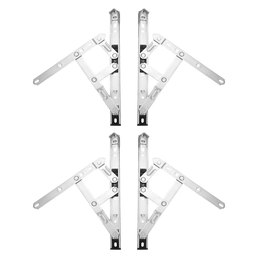 4Pcs Casement Window Hinge, 10-inch Stainless Steel Friction Stay Hinges