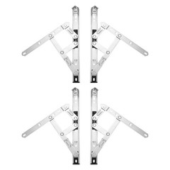 4Pcs Casement Window Hinge, 10-inch Stainless Steel Friction Stay Hinges