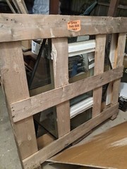 Custom Made 48-in Aluminum Framed Double Pane Hexagon Window (Not Octagon) Rare