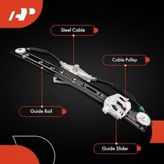 Power Window Regulator without Motor Replacement for BMW X3 Rear Driver(LH)