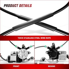 Power Window Regulator with Motor Compatible with 741-443 Front Passenger