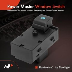 Power Window Switch Compatible with Chevrolet Equinox 2010-2017, Malibu