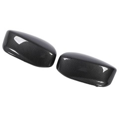 1 Pair Carben Fiber Style Side Mirror Cap Cover For European