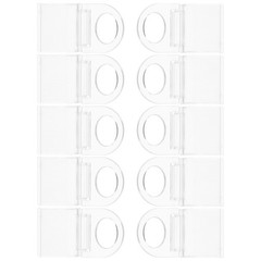 10 Pcs Modern Curtains Clips for Drapes Shade Grips Roller Shades