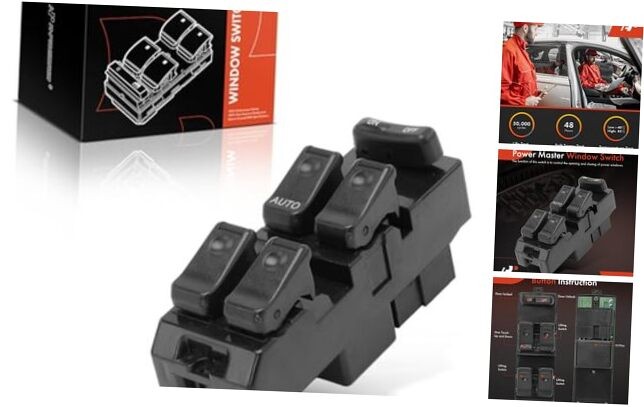 Driver Master Window Switch HG30-66-350 for Mazda 626 93-97 929 92-95