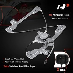 Front Driver Side Power Window Regulator with 2-Pin Front Driver Side (LH)