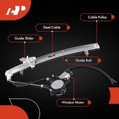 Power Window Regulator with Motor Compatible with Kia Rio 2001-2005 Front