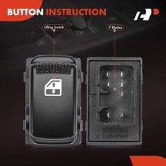 Passenger Rear Power Window Switch for Kia Sportage 2005-2010