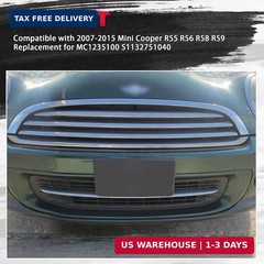 Grill Hood Trim Moulding Compatible with 2007-2015 Mini Cooper R55 R56 R58