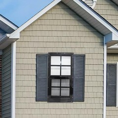 2 Pack Shed Windows with Black Frame,18x 23 Flush Mount Small Window