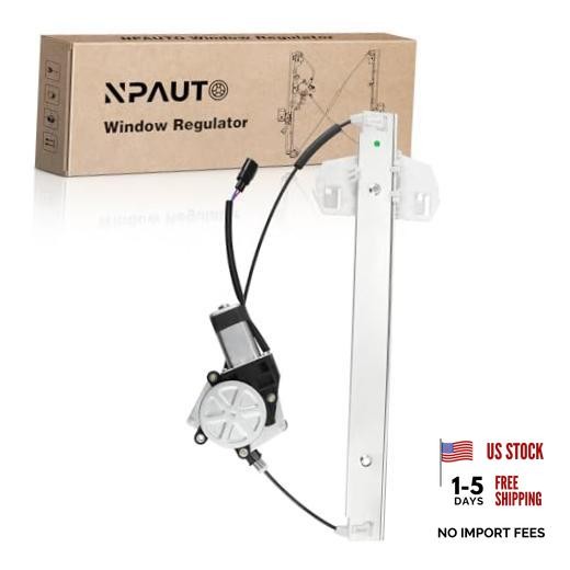 Power Window Regulator with 2-Pin Motor Replacement for 07-17 Front Driver Side
