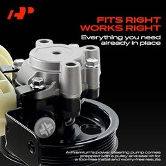 Power Steering Pump, with Pulley & Reservoir, Pump with Pulley & Reservoir