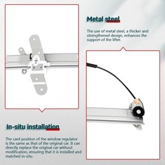 Power Window Regulator with Motor Replacement for Lincoln Front Driver Side