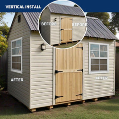 18″X27″ Shed Window for Chicken Coop, Playhouse and Mobihome, White Shed Windows