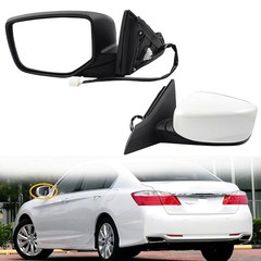 Driver Left Side Mirror Compatible with 2013-2017 Honda Accord Wihte Left