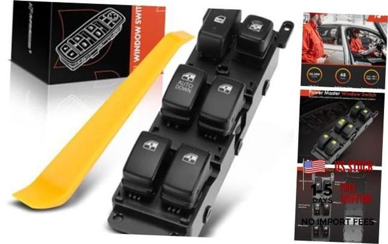 Master Power Window Switch Compatible with Kia Rio, Rio5, 2007 2008 2009