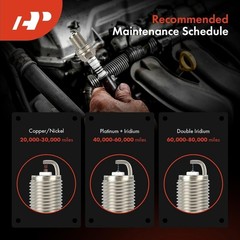 Iridium Platinum Spark Plugs Set of 4 for Mini Cooper 2007-2015 OEM Fit