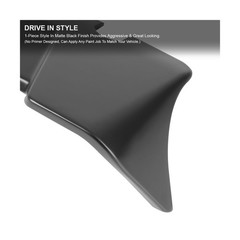 Spec-D Tuning Matte Black ABS Cab Roof Spoiler for 2015-2020 Ford F150 Models