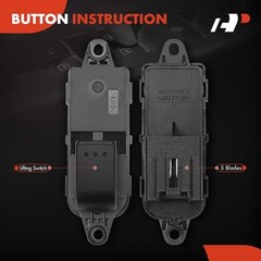 Power Window Switch Passenger Rear Side for Mazda 5 06-10 12-15 6 06-07 09-10