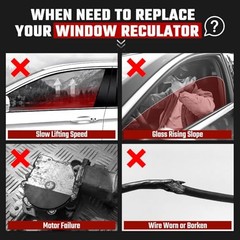 Passenger Side Power Window Regulator with Motor Fit for Front Right 751-740