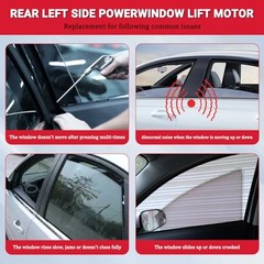 Power Window Motor Rear Driver Side Compatible with Kia Left Rear Left Side