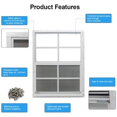 Reliable 24″x36″ Shed Windows with Fiberglass Screen