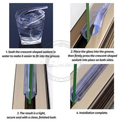 PVC Window & Door Wedge Gasket Double Glazing Rubber Repair Seal PVC For 2mm-5mm