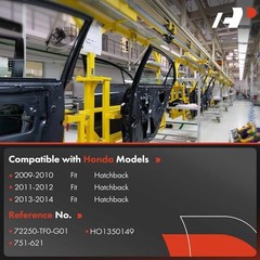Electric Power Window Regulator with Motor Compatible with Honda Front Driver