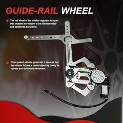 Power Window Regulator with Motor Front Passenger Right Compatible with 741-654