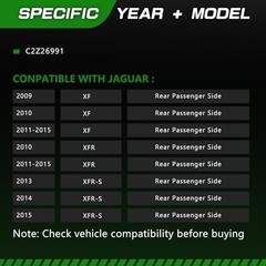 Power Compatible with Jaguar XF XFR/S 2009-2015 6-pins Rear Passenger Side