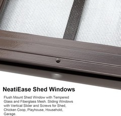 Versatile 2-Pack 24×36 Shed Windows – Perfect for Sheds, Coops, and Playhouses