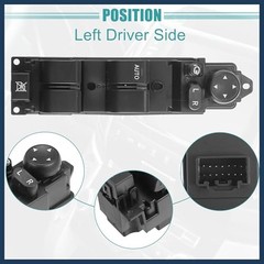 Power Window Switch – Front Left Driver Side Window Control Switch