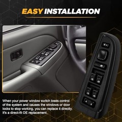 15883323 Front Driver Side Master Power Window Switch & Bezel Assembly Fit for