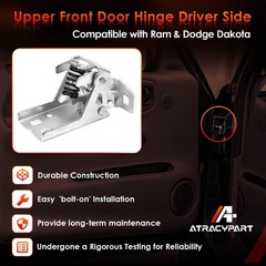 Upper Door Hinge Driver Side Left LH, Compatible with 1994-2002 55075957AC