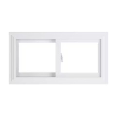 70 Series 30.75 In. X 16.25 In. Universal Hand White Vinyl Low-E Argon Sliding B
