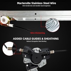 Side Power Window Regulator w/Motor Assembly Compatible For Front Driver