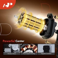 Electric Power Window Regulator with Motor Compatible with Nissan Altima 2019