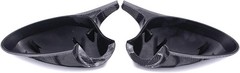 Pair of Carbon Fiber ABS Rear View Door Side Mirror Cover Cap for 3 Series E90 E