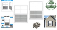 Durable 18″x23″ Shed Windows with Aluminum Frame & Fiberglass Screens – 2 Pack