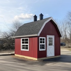 Flush Mount Shed Windows 24” W x 27” H – Durable Aluminum Frame, 2 Pack