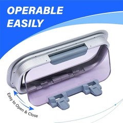 14.5″ X 7.6″ Anodized Aluminum Push Out Deck Hatch Retangle Boat Porthole Window