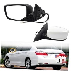 Driver Left Side Mirror Compatible with 2013-2017 Honda Accord Wihte Left