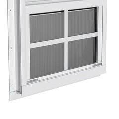 2 Pack 18″ x 23″ White Shed Windows – Flush Mount Aluminum