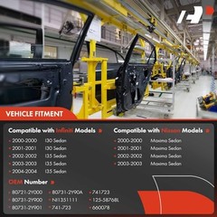 Power Window Regulator with Motor Compatible with Infiniti Front Driver (LH)