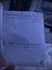Large Arched Metal Window Frames & Glasses