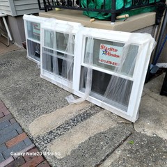 New Vinyl Double-Hung Replacement Windows – White – Energy Efficient (Lot of 3)