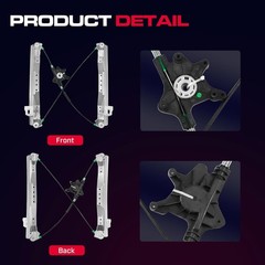 Front Driver Side Power Window Regulator Without Motor Fit for 2008-2016 Town